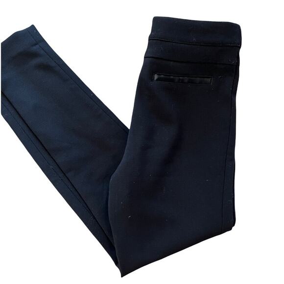 Cartonnier Anthro Tuxedo Tapered Leg Dress Pants Black 2 - Picture 2 of 6